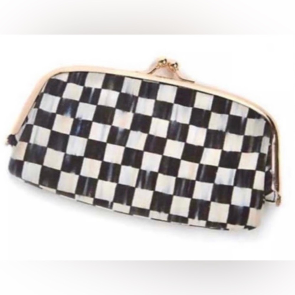 Brand New Mackenzie Childs Courtly Check Eyeglasses Case. Size 7" X 4.5".